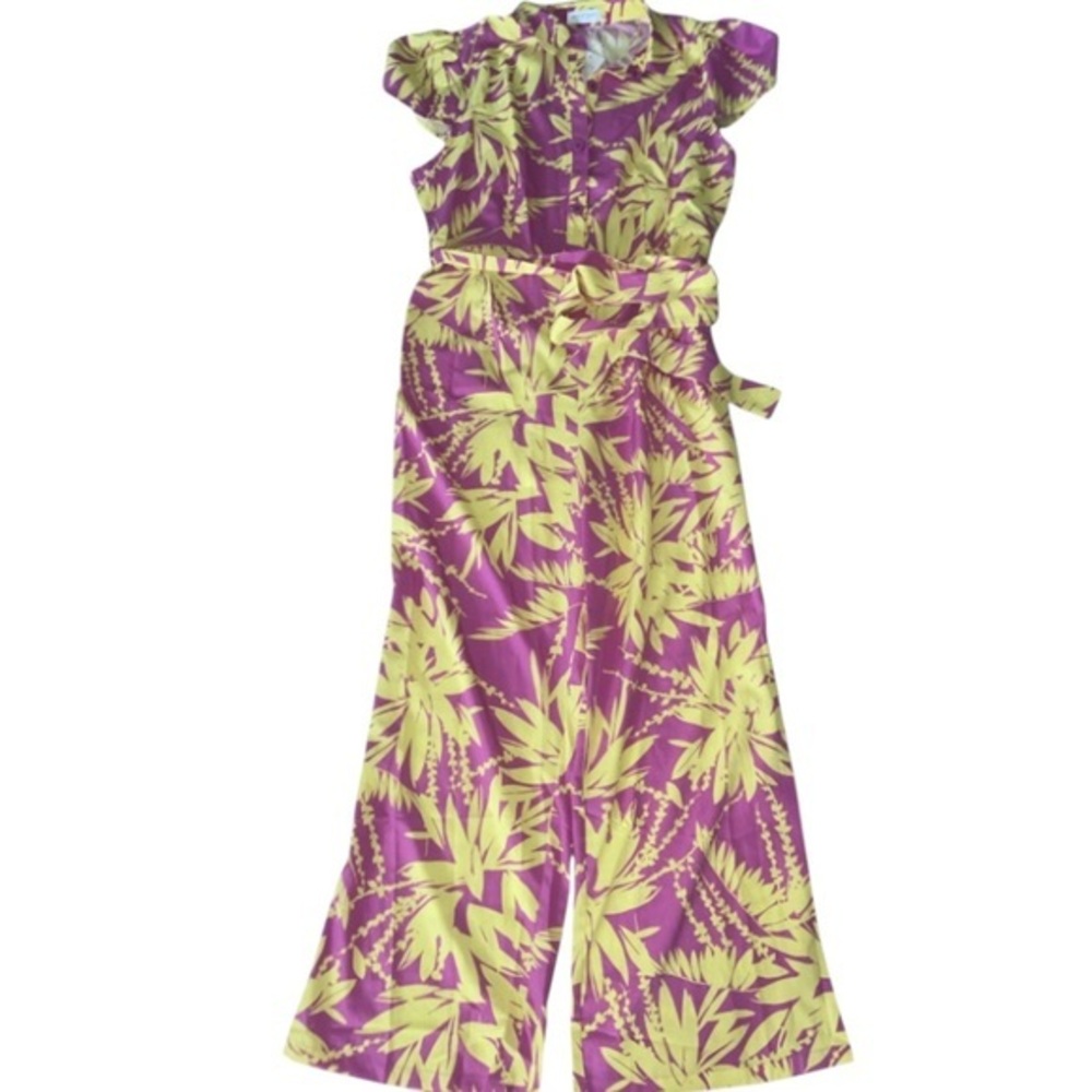 Soul of Curves Tropical Print Jumpsuit